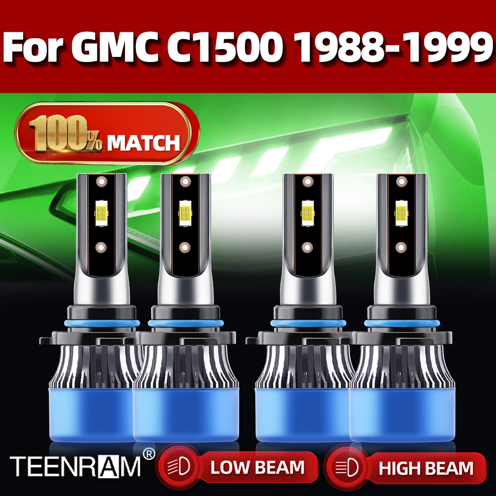 

Canbus LED Car Headlight Bulb 40000LM 240W 9005 HB3 9006 HB4 Auto Light 6000K For GMC C1500 1988-1994 1995 1996 1997 1998 1999