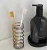Creative Stainless Steel Metal Toothbrush Holder Rack Bathroom Toothware Toothpaste Makeup Brush Storage Decoration Storage Rack 4