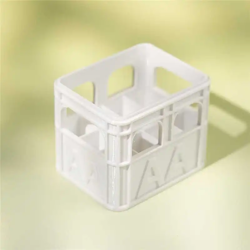 Stackable 3D-Printed Mini Crate Battery Organizer