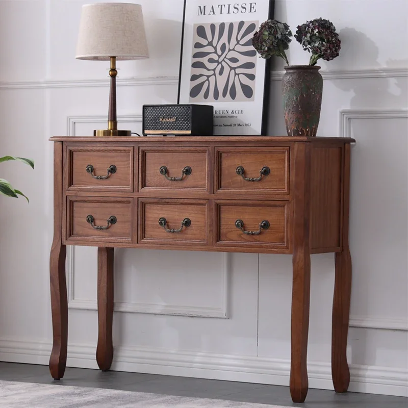 튼튼한 단단한 목재 가구, 빈티지 사이드 보드 찻상, 거실 입구 캐비닛 