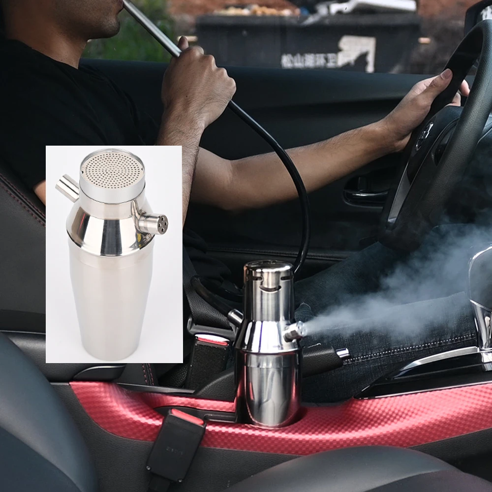Lomint Premium Stainless Steel Cup Hookah Car Shisha Small Portable