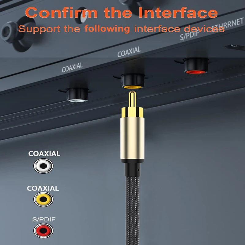 Premium Coaxial Digital Audio RCA Cable for High-Quality Sound Transmission