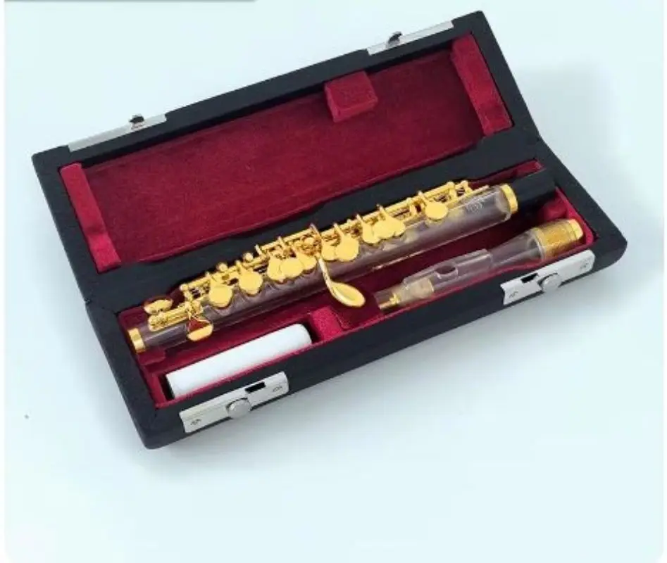 MORESKY Transparent Piccolo Gold Plated Keys C-tuning MPC-869