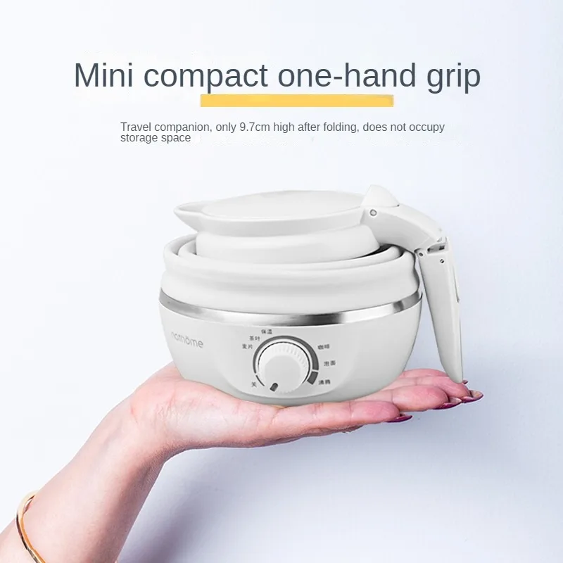 Travel Folding Kettle 304 Stainless Steel Portable Kettle Compression Leakproof Water Boiler Kettle Baby Milk Bottle 3