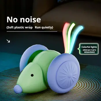 Interactive Cat Toy Electric Mouse Car Rechargeable Design Automatic Teaser Intelligent Obstacle Avoidance Pet Products