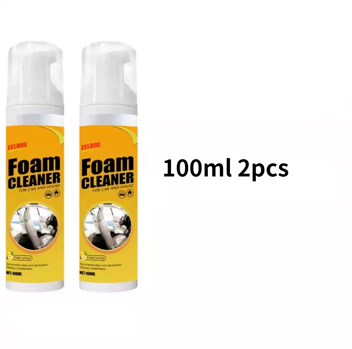 100ml Multifunctional Foam Cleaning Agent Leather Seat Cleaner Car Wash  Maintenance Refurbishment Home Cleaning