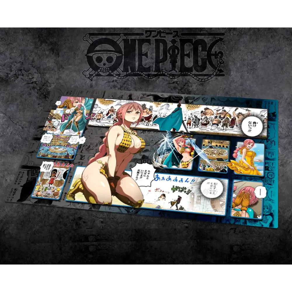 60*35*0.3Cm OPCG One Piece Dedicated Game Card Mat Luffy Nami Zoro Perona Battle Game Anime Lock The Edge Table Mat Gift Toys