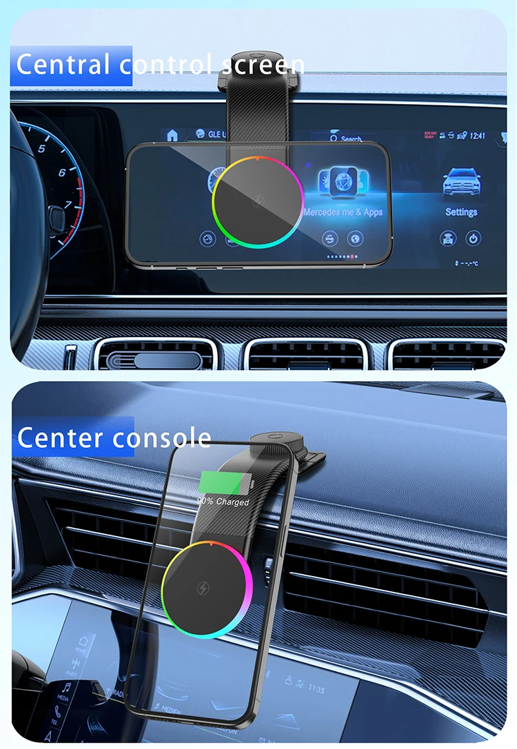 Wireless car charger driving navigation use