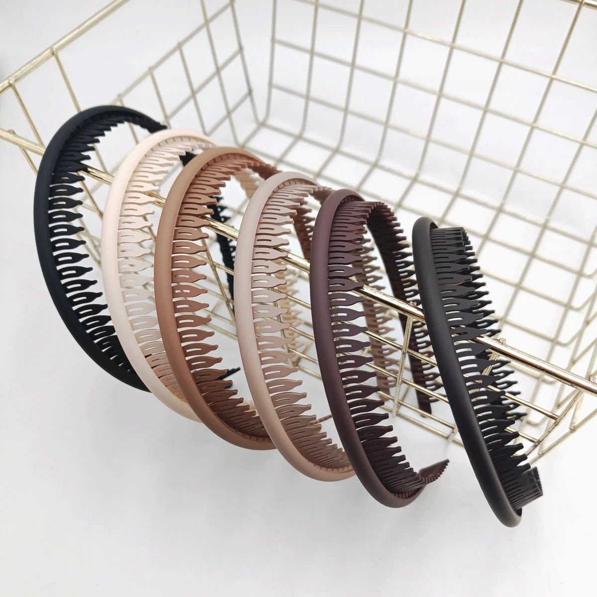 Frosted Lünette Haarbänder Frauen Bunte Einfarbige Rutschfeste Dünne Kante Stirnband Hoop Zähne Haarband Mädchen Haar Zubehör