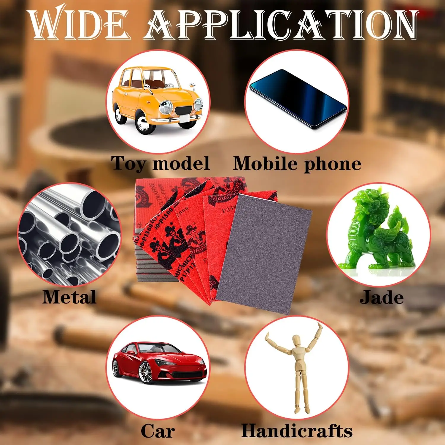 Sanding Block Pads Dry Wet Sanding Sponge Soft Foam Fine Drywall Sandpaper for Crafts Reusable for Furniture Wood Model 20pcs sanding discs sandpaper set polish sand paper sandpaper tools mini sandpaper kit sander pads
