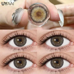 Vibrant Contact Lens Makeup - Red, Pink, Blue & Natural Black Colored Lenses (Cleopatra gray)