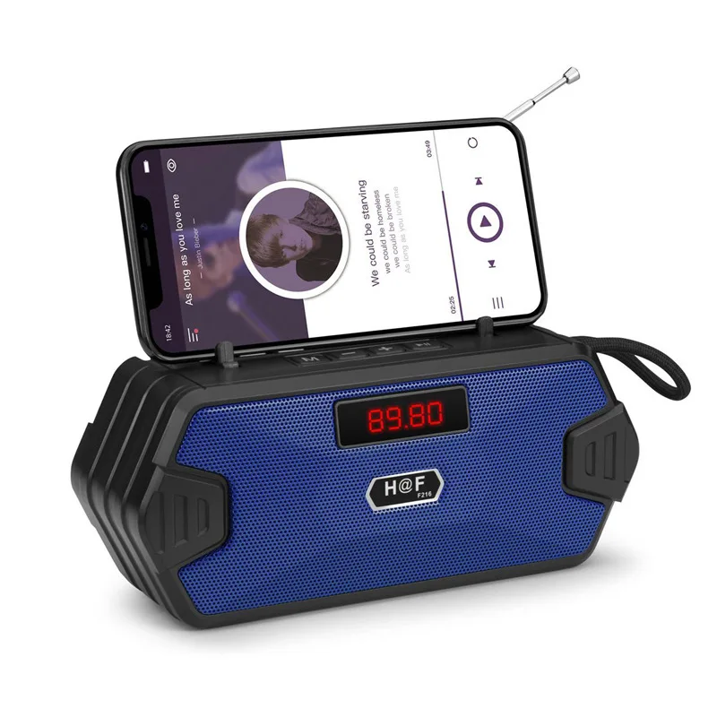Уличная портативная беспроводная Bluetooth-колонка телескопическая антенна FM-радио