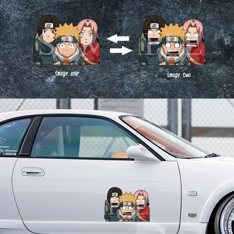 Autocollants magiques de Sasuke Uchiha de NARUTO pour enfant, stickers