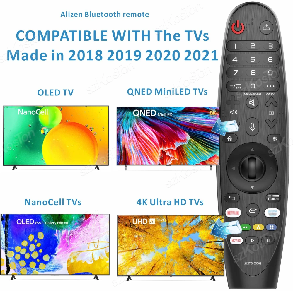 AN MR19BA TV Voice Magic Remote Control for TVs Remote Control for W9 E9 C9 B9 SM99 SM95 SM90 SM86 SM81 UM80 UM75 UM73 UM71 UM6970 TV Models Magic Control for TVs