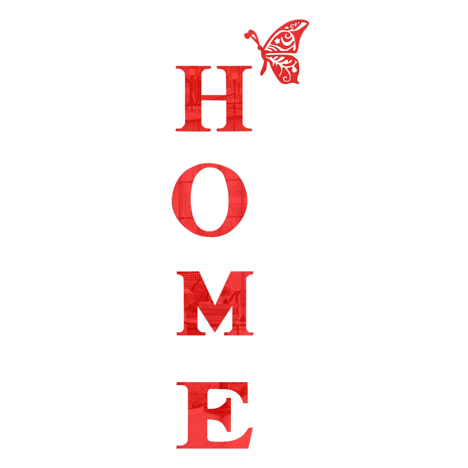 1 Set Wall Decor Home Letter Signs Acrylic Mirror Wall Stickers Wall Decorations For Living Room Bedroom Home Decor Wall Decals