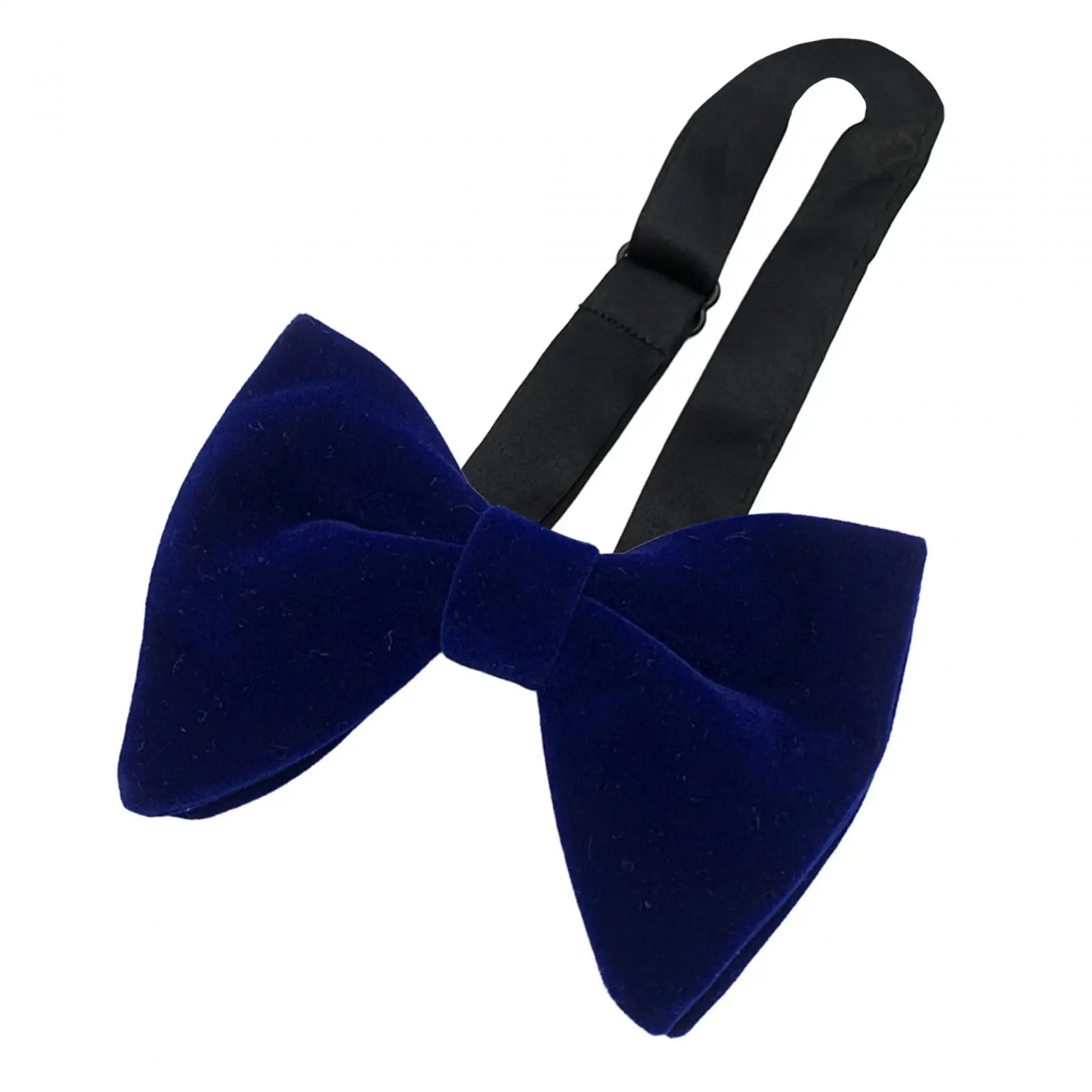 Men`s Velvet Bow Tie Adjustable Bowtie for Adults Necktie Elegant Pre Tied Big Bow Tie Oversized Bow Tie for Wedding Tuxedo