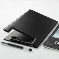 PU Leather Clipboard A4 Conference Folder Writing Pad High Quality Padfolio A5 Foldable Clipboard With Storage 2