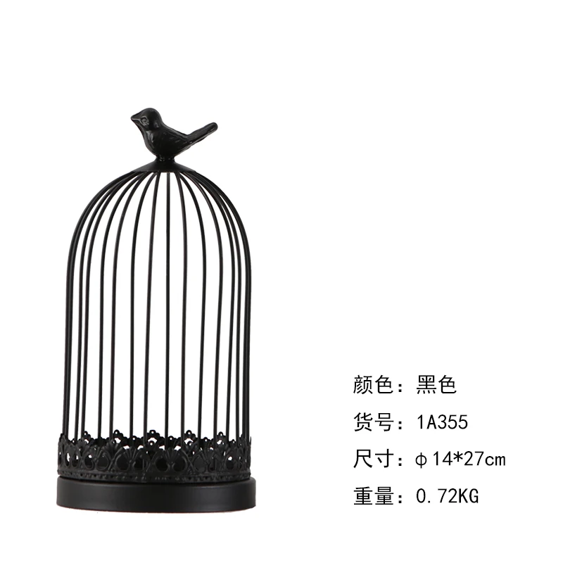 New Birdcage Decoration Ornaments Retro Creative Bird Cage Wrought