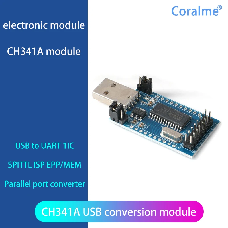 Программатор CH341A с USB на UART IIC SPI I2C конвертер Модуль параллельного порта