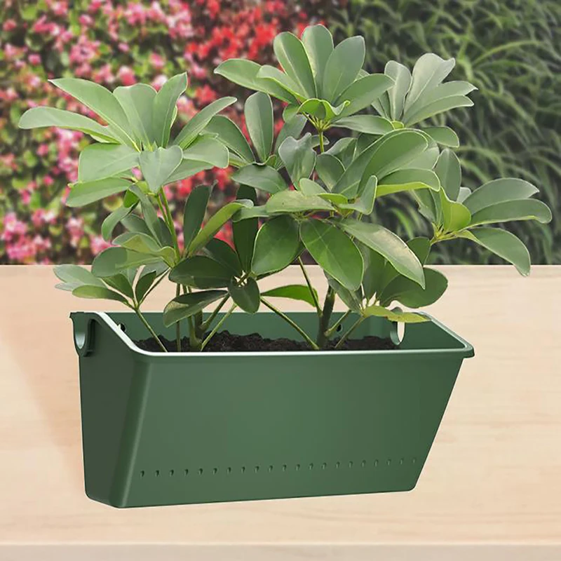 

1PC Hanging Garden Plant Wall Flower Pot Container Wall Hanging Vertical Green wall-mounted Plastic Planting Box Home Decor