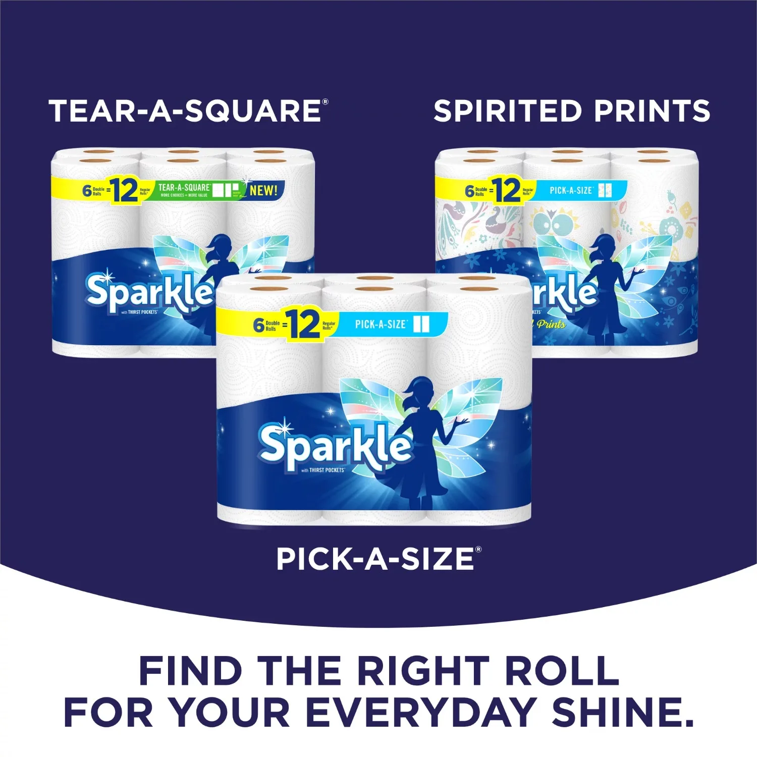 Tear-a-Square Paper Towels 24 Double Rolls Customizable Sheet Size