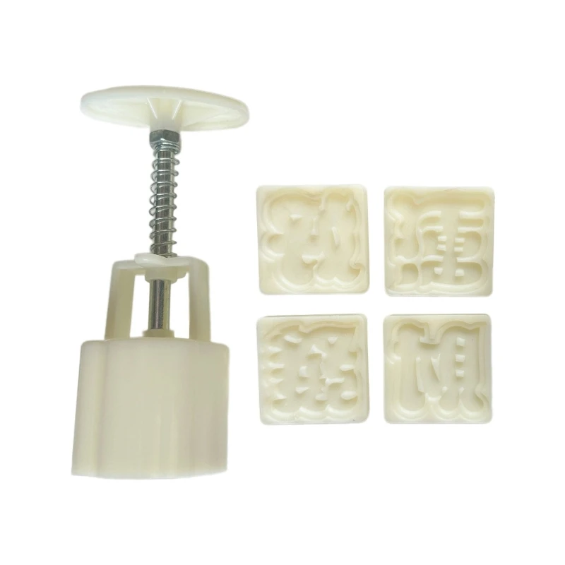 

N0HB Delicate Fortune Pastries Crafting Molds Festival Hand Press Cake Dessert Cutter with Delicate Pattern for Gatherings