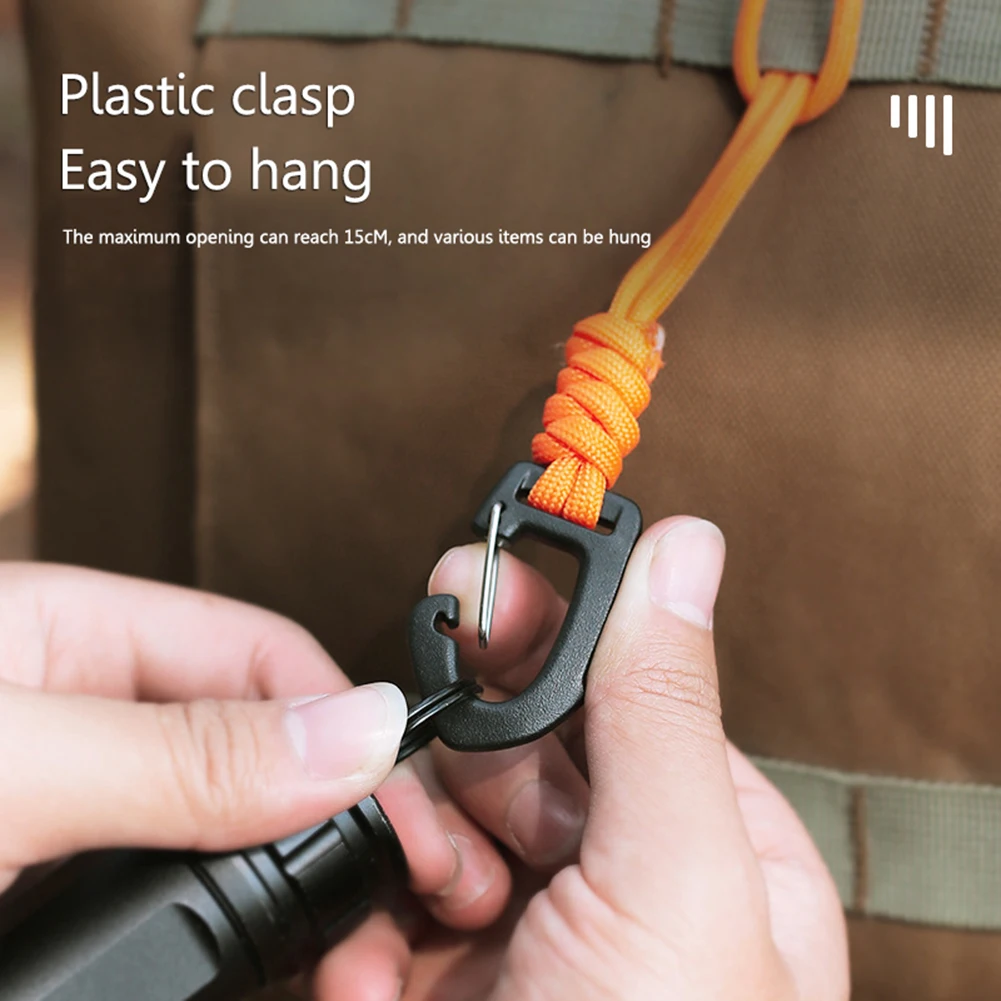 Climbing carabiner climbing buckle climbing rope Outdoor 7-Core umbrella rope corkscrew car keychain climb tactical survival tools carabiner hook cord backpack buckles