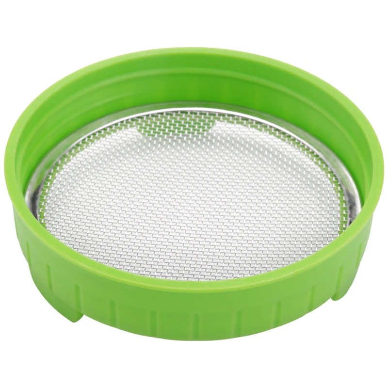 4 Pack Sprouting Lids Plastic Sprout Lids Stainless Steel Screen Wide Mouth Mason Jars Sprouter Sprout Maker