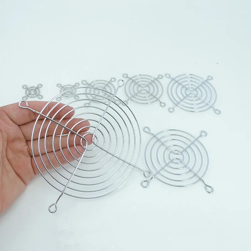 CPU 냉각 선풍기 가드 보호 금속 그릴 컴퓨터 섀시 커버 네트, 냉각 팬, 30mm, 40mm, 50mm, 60mm, 70mm, 80mm, 120mm