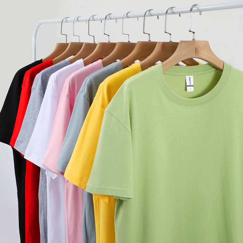 Magliette-solide-in-cotone-100-magliette-da-uomo-a-maniche-corte ...