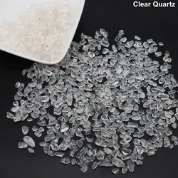 Blue Turquoise Quartz Healing Crystal Chips for Home Decor and DIY Crafts (Clear Quartz)