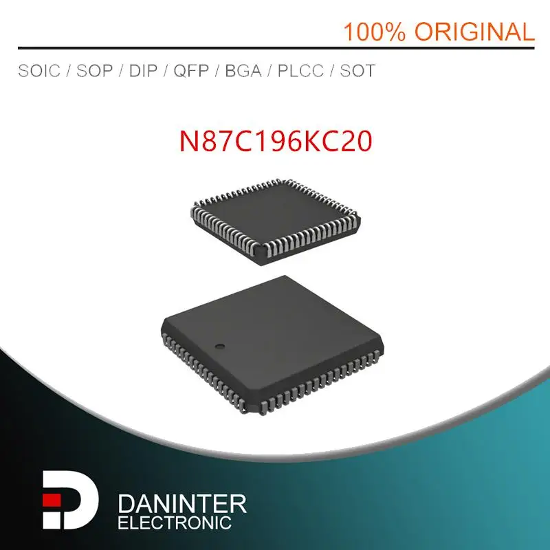 

N87C196KC20 N87C196 87C196KC20 PLCC68 1PCS/LOT