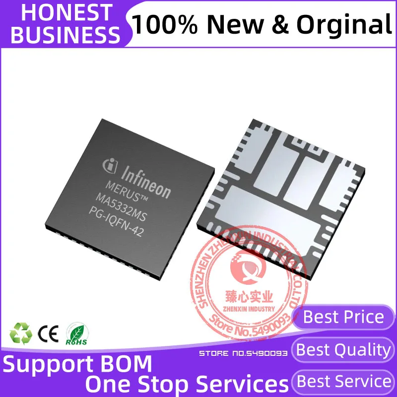 

10 Pcs MA5332 100% New Original IC MA5332MSXUMA1 QFN42 Audio Amplifiers AUDIO IC