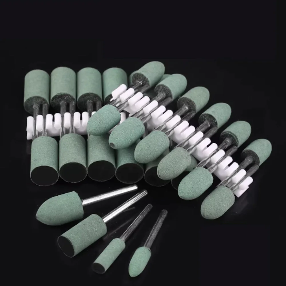 50/100 Stück Gummi-Schleifköpfe Polierscheiben Rostentfernung Aluminium-Metall-Polierwerkzeug Glanzpolierset Schleifzubehör – Detail 10
