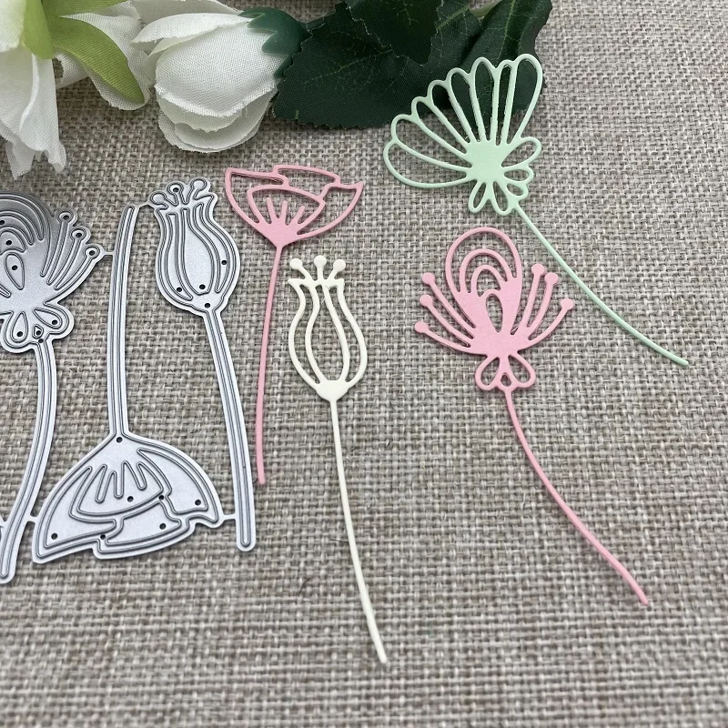 Blumenstreifen Metall-Stanzformen Schablonen für DIY Scrapbooking Dekorative Prägung Handarbeit Stanzform Vorlage