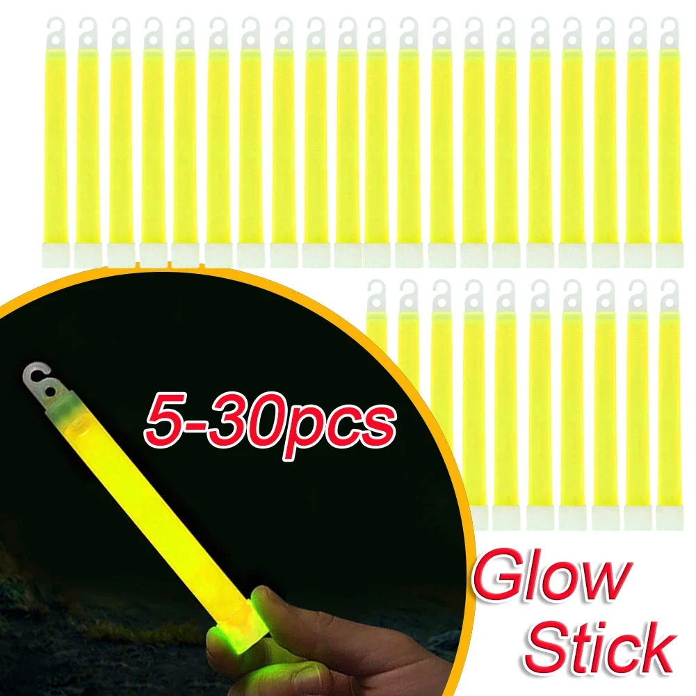 5-30pcs Glow Sticks Military Survival Kit Glowing Stick Ultra Bright Emergency Light Sticks for Camping And Emergency Survival Earthquake