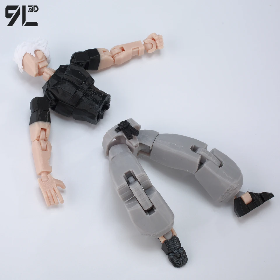 9L3D Printed Multi-Jointed Articulated Model Dummy13 Lucky13
