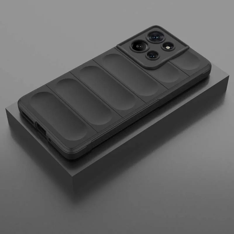 3D Phantom Shield Silicone Phone Case - Soft, Fleece-Like Feel with Shockproof Protection