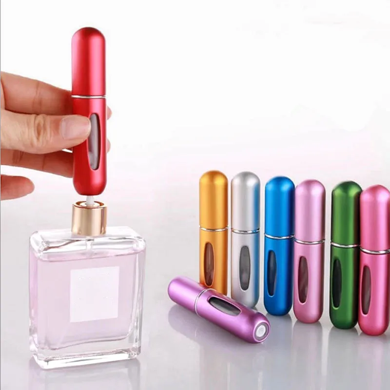 5/10ml Perfume Refillable Bottle Glass Perfume Refill Bottling Atomizer  Travel Aluminum Spray Bottles Liquid Cosmetic Containers - AliExpress