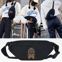 

Man Waist Bag Fashion Strange Monster Print Chest Pack Outdoor Sports Crossbody Bag Casual Travel Unisex Shoulder Belt Bag Women