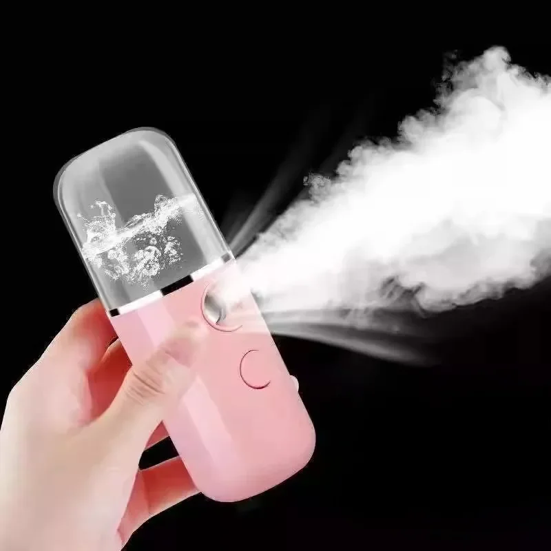 Mist Sprayer Facial Mini Portable Rechargeable Handy Face Humidifier Facial Sprayer Skin Care Machine For Face Hydrating
