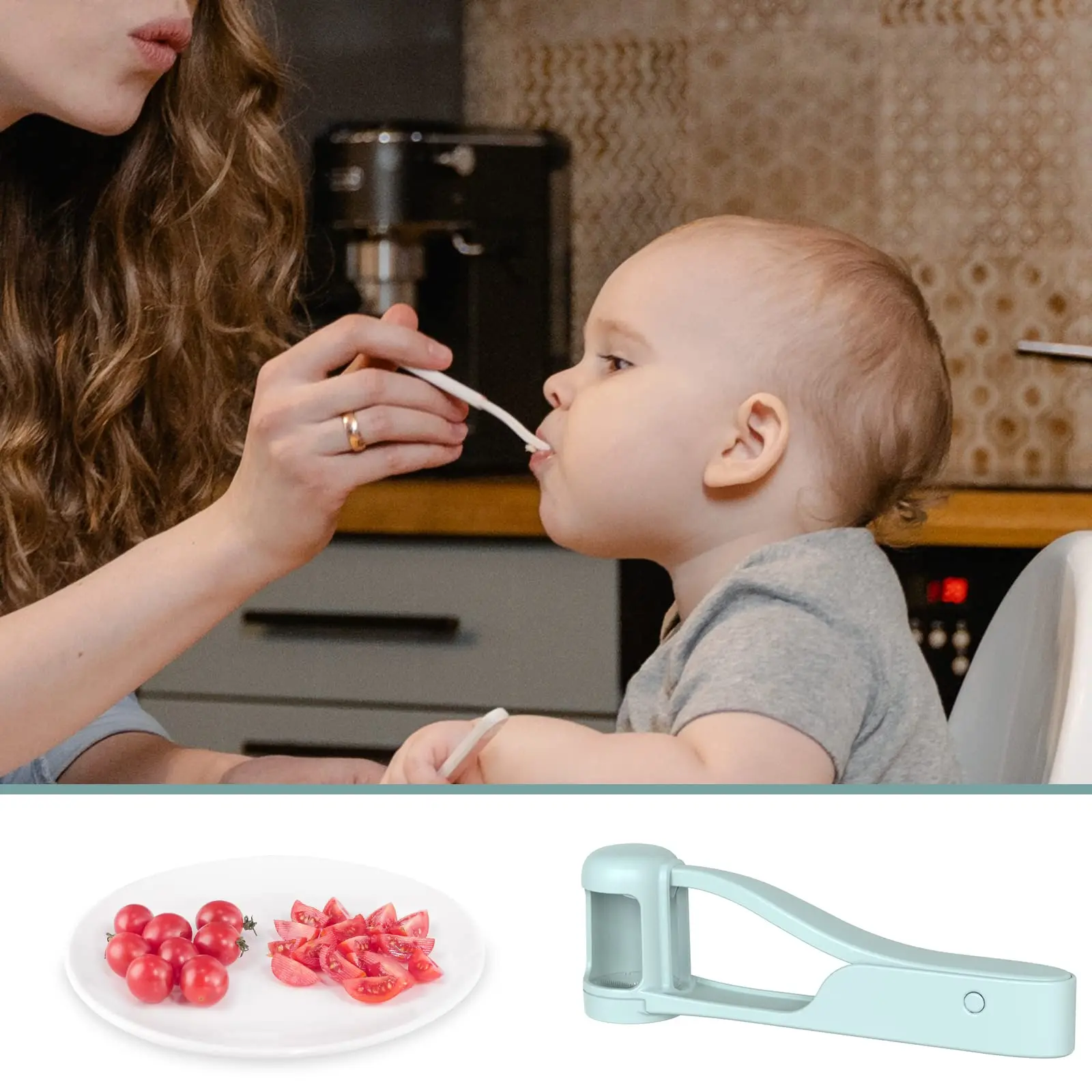 New Grape Cherry Tomato Strawberry Cutter Quarter Slicer Tool Stainless Steel Kitchen Gadget Fruit Cutter for Toddlers Baby - Image 6