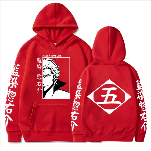 Japan Anime Bleach Aizen Sosuke Cosplay Hoodies Pullovers Tops Man Long  Sleeve Clothes - AliExpress