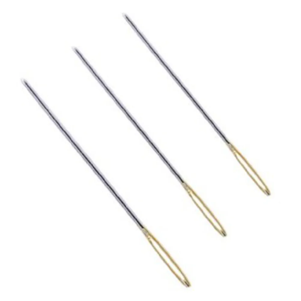 18Pcs 대형 눈금 바늘 탄소강 녹 방지 뜨개질 크로셰 바느질 자수 크로스 스티치 바늘 세트 (공예용)