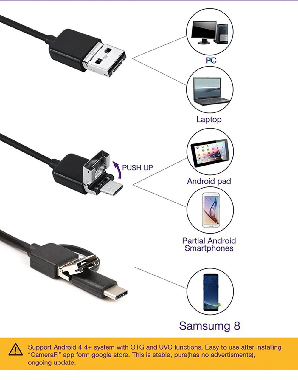 defender security camera IP67 Waterproof Endoscope Camera 7mm With 6 LED Lights 1m Soft/Hard Wire For Android Phone Computer Mini Cam night vision cctv camera