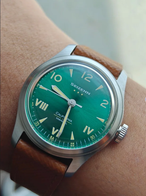 Classico Retro Freccia Pilota Orologio Maschile Uomo Seconda