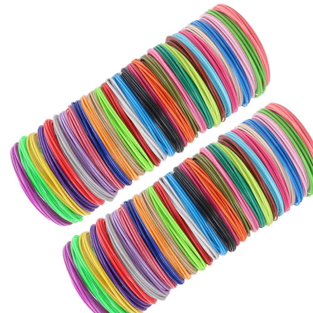 3D Printing Pen Filament PLA Filament for 3D Pen Printing 10/20/30 Colors 50M 100M 150M 200M Odorless Safe Plastic Refill for 3D Children's Printing Pens