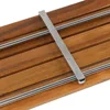 36" ADA Compliant Foldable Teak Wood Shower Seat Bench, 400lb Capacity, Clear Coated for Extra Protection, Folding Wall Mount 6