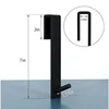 Acrylic Bathroom Shower Door Hook Over Glass Door Shower Towel Rack Punch-Free Bathroom Bathrobe Hanger Transparent Towel Hooks 6