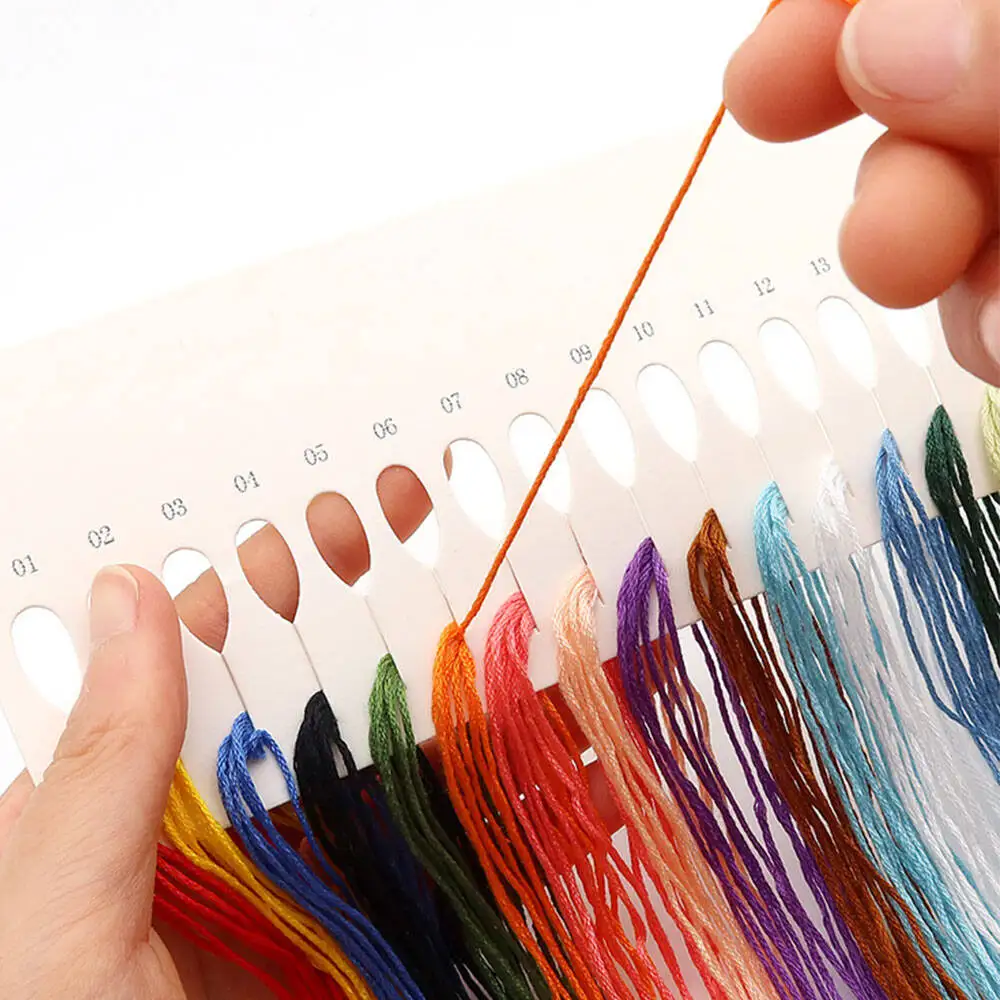 HUACAN 12pcs Door Mini Cross Stitch Kits Flower Embroidery Cotton Thread Creative Hobbies Bedroom Decoration Unique Gift